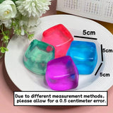 Maltose Ice Cube Squishy Toys Stress Relief Squeeze Toy Decompression Ice Cubes Sensory Fidget Toy Anti Stress Slow Rebound