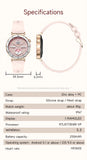 LIGE New 1.19inch AMOLED Fashion Ladies Smart Watch Bluetooth Call Sports Bracelet Women’s Health Waterproof Diamond Smartwatch