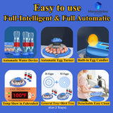 26-52 Eggs Automatic Incubator，Upgrade Automatic Water Adding，360 Degree View，incubators for hatching eggs，Without Install