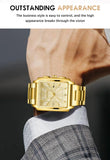 LIGE Fashion Business Watch Men Square Sport Waterproof Watches For Men Top Brand Luxury Military Quartz Chronograph Wristwatch