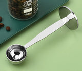Stainless Steel Stand Tamper Spoon Tools 2 In 1 Coffee Scoop Portable Coffee Powder Measuring Scoops