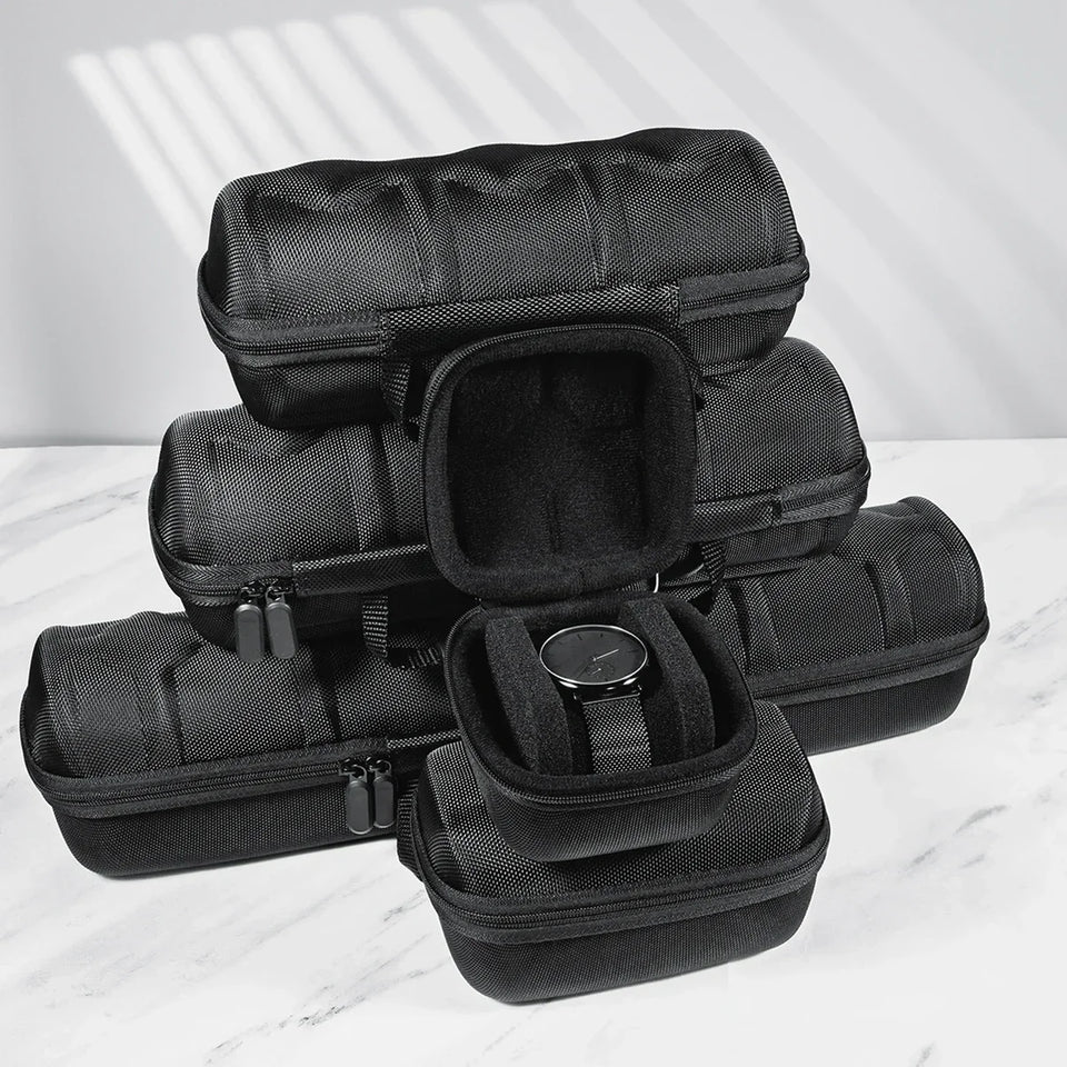 Watch Box Organizer Watch Travel Case Portable Storage Watch Display Holder for Wristwatches and Smart Watches Men Women Gift