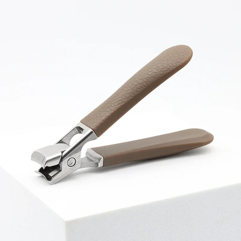 New Stainless Steel Nail Toenails Clippers Cutter With Anti-Splash Cover Sharp Trimmer Pedicure Care Professional Nail File