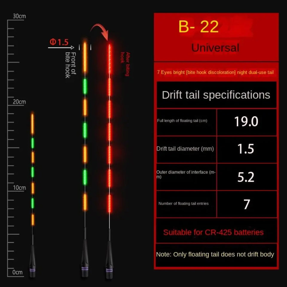 1Pcs Ultra Sensitive Electronic Float tail Electronic Floats Buoy Smart Float Top Gravity induction electronic tail drift