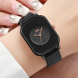 Fashion Rectangle Women Watches Casual Silicone Band Sports Watch Reloj Mujer Girls Clock Gift