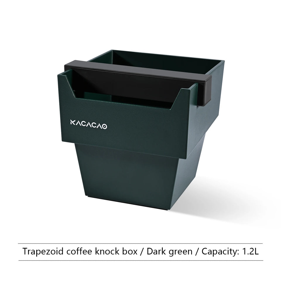 KACACAO Coffee Knock Box Espresso Grounds Container Dump Bin Bucket Anti Slip Powder Beveled Residue Barista Accessories Tools