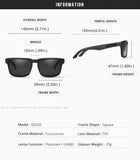 KDEAM New Arrivals Fashion Square Polarized Sunglasses For Men And Women Fishing Sun Glasses Colorful Lens With Hard Case