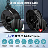 JAYO PLA /PLA Matte /ABS/PETG/PLA Plus 3D Printer Filament 5KG/Roll 1.75mm 3D Filament Large Spool Neatly Wound Filament