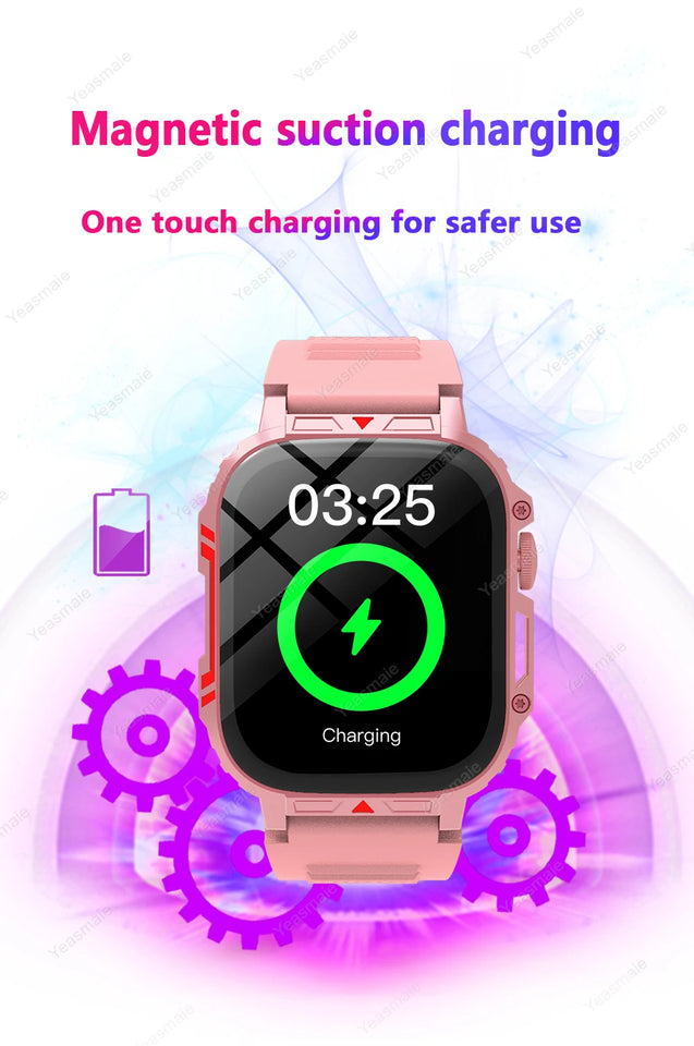 New Outdoor Smartwatch Men Women Bluetooth Call Heart Rate Health Monitor Military Watches GPS track Sports Fitness Smart Watch