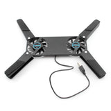 1-5PCS Air-cooling Laptop Cooler Bracket USB Powered Cooling Dock Laptop Cooling Pad 2 Fan for Notepad Universal PC Computer