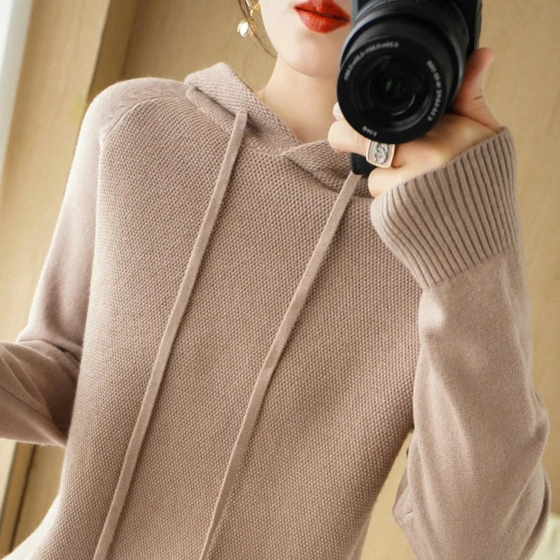 Hoodies And Sweatshirts Long Sleeve Sweaters For Women Wool Clothing New Arrivals Knitted Jumpers Female Outerwears Fashion Tops