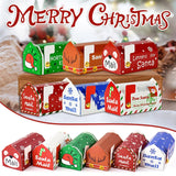 6/24pcs Christmas Mailbox Shape Candy Gift Box Kids Xmas Cookie Snack Packing Box Bag 2024 Navidad Noel Home Decor 2025 New Year