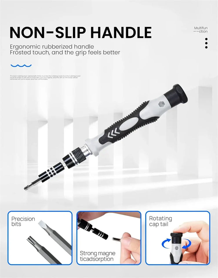 115-in-1 Precision Screwdriver Set for Electronics Repair DIY Tools Kit for Phone Laptop PC Watches Glasses and Eyewear