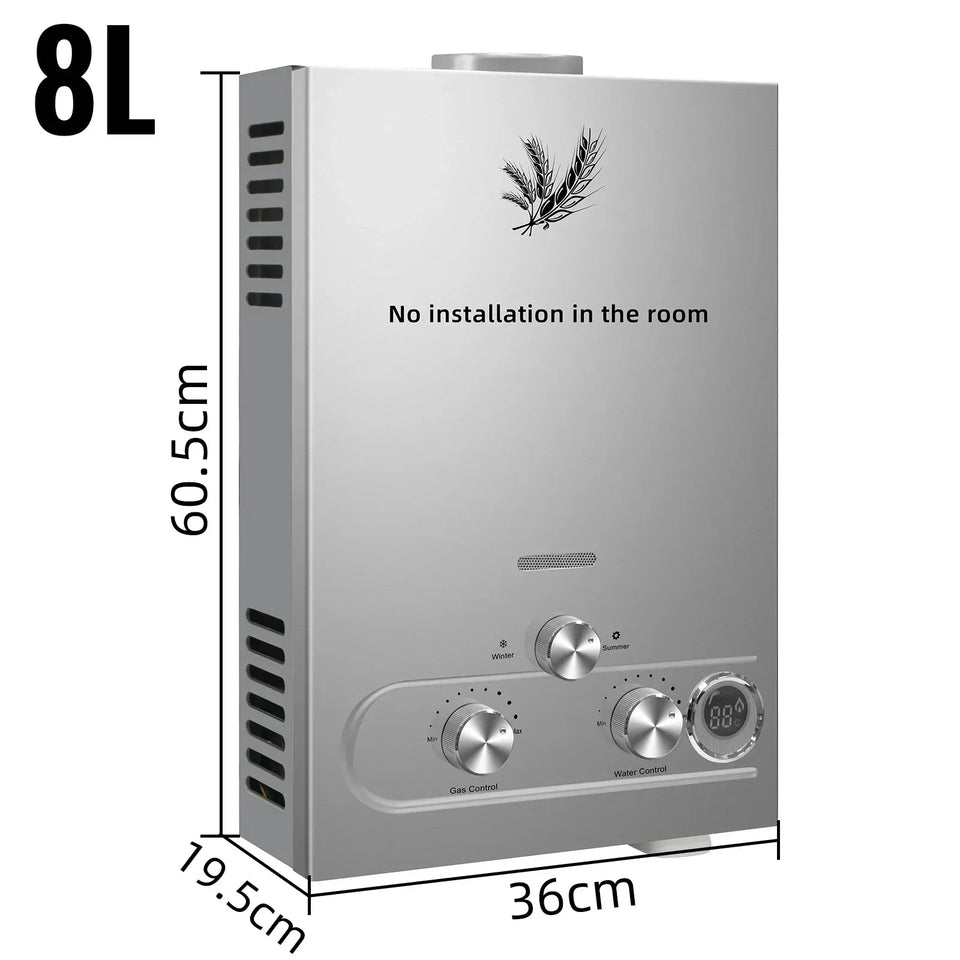 Sihao LPG Liquefied Petroleum Gas Water Heater 6L 8L 10L 12L 16L 18L Liquefied Petroleum Gas Propane Butane Hot Water Heater
