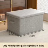 Clothes Storage Box Household Large-capacity Wardrobe Snacks Toys Layered Finishing Artifact Folding Storage Box Basket with Lid