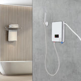 4500W 110V Water Heater, Touch Screen Electric Water Heater, Instantaneous Water Heater  On Demand Bath Shower