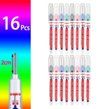 4-80Pcs 2cm Waterproof Long Head Markers Deep Hole Marker Pen for Metal Carpenter Red/Black/Blue/Green Ink Woodworking Tools