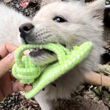 Interactive Pet Chewing Toy Cotton Slipper Rope for Small to Large Dogs Dental Health Molar Chew Toy Dog Accessory for Training