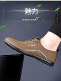 Retro Leather Shoes for Men Summer 2025 New Outdoor Lightweight Men's Loafers British Peas Shoes Men's Moccasins Tenis Masculino