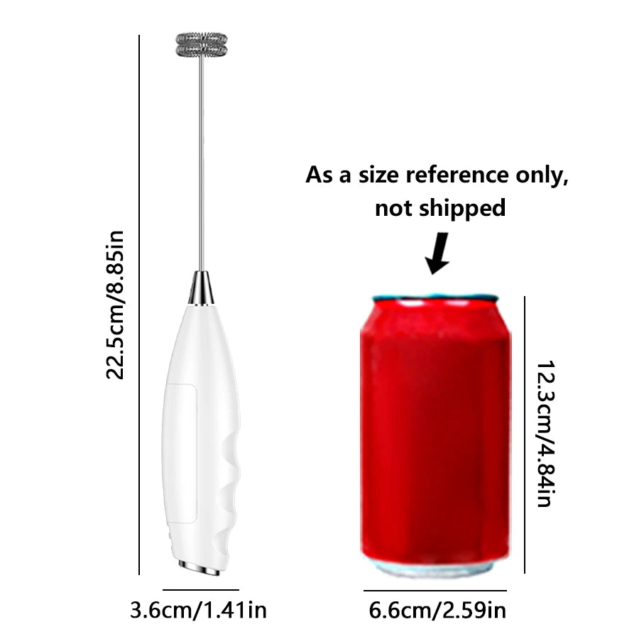 Handheld Milk Frother Foam Maker For Latte Mini Whisk Coffee Cappuccino Frappe Matcha Hot Chocolate Egg Beater Drink Mixer