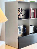Coffee Cup Storage Display Stand Stainless Steel Retro Bath Bedroom Cosmetics Organization Rack Luxury Creative Home Accessories