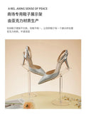 Shoe Display Stand Clear Acrylic High Heels Display Props Shopping Mall Window Counter Shoe Stand Shoe Support Shoe Rack Riser