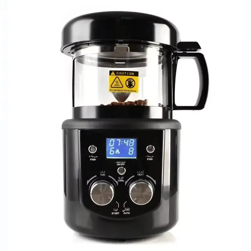 CAFEMASY Home Coffee Roaster Electric Mini No Smoke Coffee Beans Baking Roasting Machine 1400W Coffee Bean Roaster