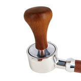 Coffee Powder Press 51/53/58mm High-Quality Wooden Handle with Solid Metal Base  for  Concentrated  Espresso  Durable  Kitchen