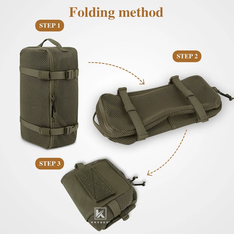 KRYDEX Tactical Modular Pouch Set Outdoor Backpack Organizer Travel Suitcase Packing Cubes Hunting Gear