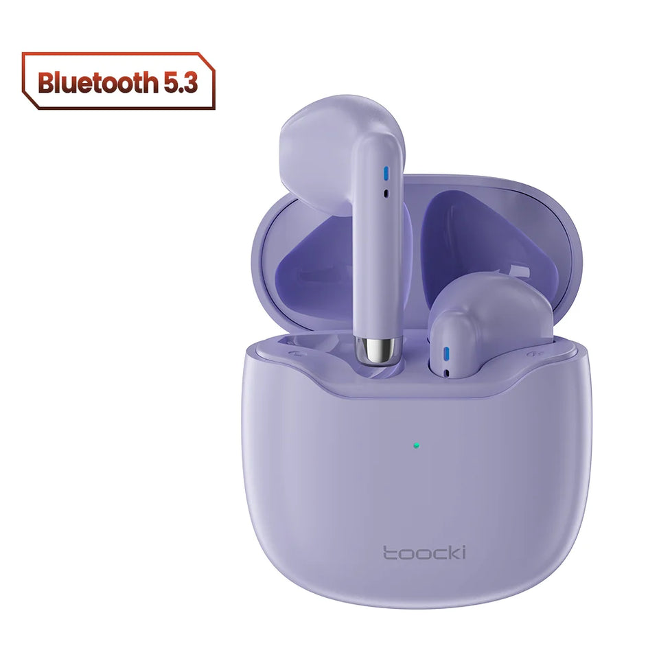Toocki TWS Wireless Bluetooth Earphones 5.3 IPX4 Waterproof Headset 12M Transmission Distance Long Standby Earbuds Headphones