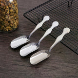 Stainless Steel Long Handle Teaspoon Measuring Shovel Spoon Vintage Loose Leaf Tea Scoop Coffee Bean Scooper Kitchen Sugar