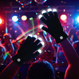 LED Gloves Finger Light Up Glow Rave Gloves Gifts for Adult Teens (Style A)