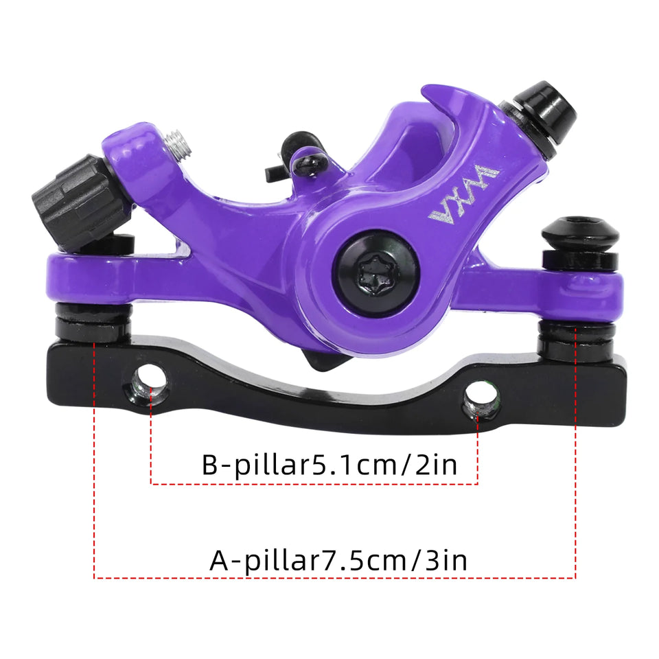 Bicycle Disc Brake Aluminum Alloy Mechanical Wire Pull Disc Brake MTB Bike MT200 160/180MM Caliper Hydraulic Disc Brake