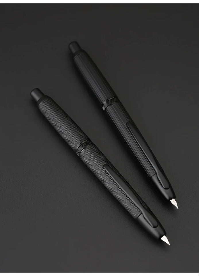 MOONMAN A1 Metal Press fountain pen Fish scale pattern design EF 0.4MM Nib writing ink pens school office supplies gifts pen