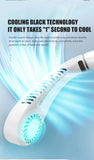 Mini Fan Silent Neck Hanging Fan Usb Portable Bladeless Rechargeable Led Digital Display Electric Air Cooler Summer Sports Fan
