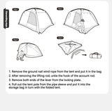 Naturehike Dune 7.6 Camping Tent 2 People 4 Season Tent Ultralight PU2000mm Outdoor Travel iking Tent With Chimney Screen Window