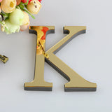 10CM 26 English Letters Wall Sticker 3D Mirror Acrylic Gold Wall Sticker Decals Self-Adhesive Home Party Decor Wall Art Mural