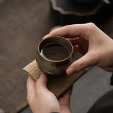 Mini Creative Coffee Cup 80ml Retro Durable Coarse Ceramic Tea Cup Mug
