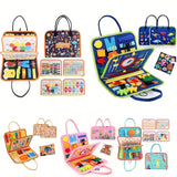 Busy Board Montessori Toys Gifts, Sensory Toys,Educational Travel Toys, Preschool Activities for Learning Fine Motor Skills