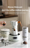 Bincoo Dual Valve Moka Pot Espresso Machine Thermostatic Extraction Coffee Moka Pot Hand Brewed Coffee Pot Barista Accessories