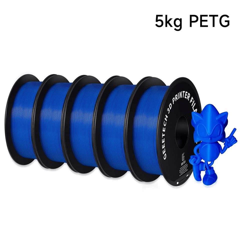 Geeetech 5kg PETG 1.75mm Filament 3d print wire Vacuum Packaging Local Warehouses Colorful Plastic for most FDM 3D printer