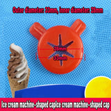 Ice cream machine accessories Flower mouth Red Shaped hat Ice cream cone machine Discharge port Flower mouth Magic head
