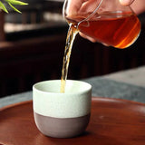 Japanese Ceramic Tea Cup Retro Matte Coarse Pottery Espresso Cups Handmade Coffee Ceramic Mug Drinkware Gift