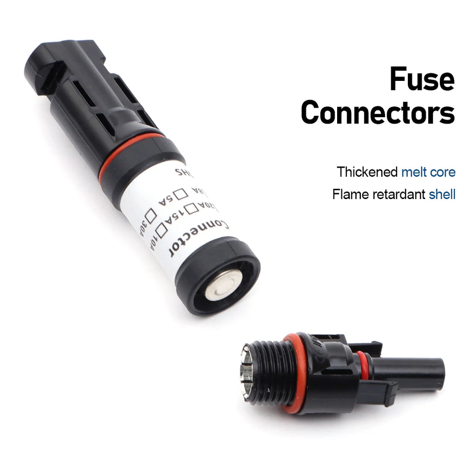 1000V DC 10A 15A 20A Solar Panel Photovoltaic Fuse Connectors For Industrial And Commercial Solar Power Generation