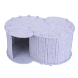 Cat Tunnel Bed Felt Peekaboo Cat Cave Semi-enclosed Foldable Pet House for Indoor Cats