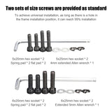 1 Pair Bicycle Folding Rear Pedal Anti Slip Aluminum Alloy Folding Footrest Mountain Bike Foot Pegs Rear Pedals