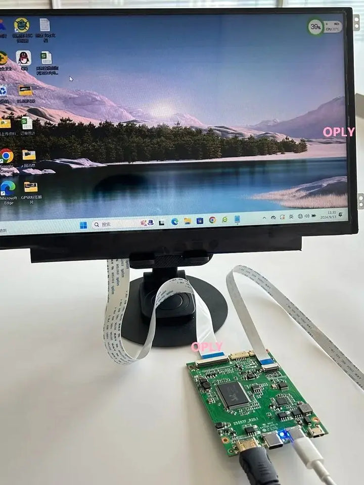 11.6 inch 1366X768 IPS EDP Panel screen with Controller board 2 type-C mini HDMI-compatible for PC PS X360 Laptop raspberry DIY