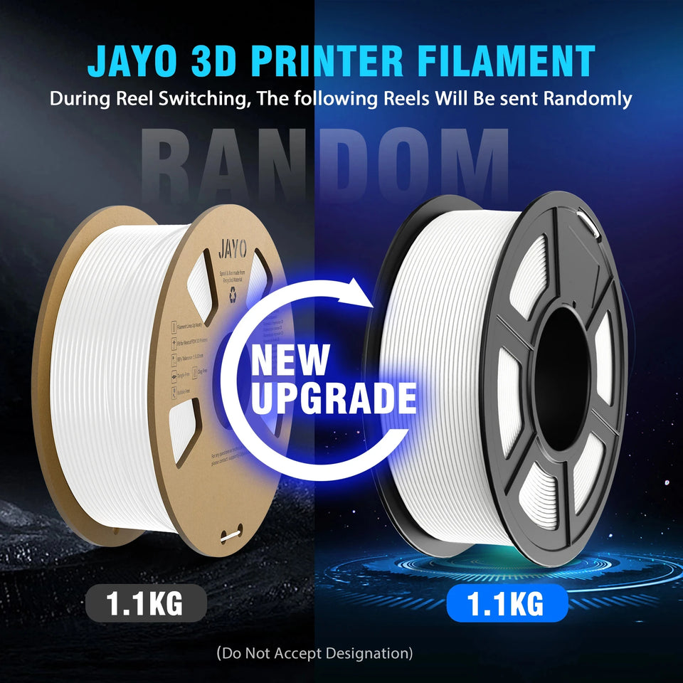 JAYO filaments petg 5Rolls Mixed colors 3D Printer Filament 1.75mm 100% No Bubble FDM 3D Printer Materials DIY Gift 1.1KG/1rolls
