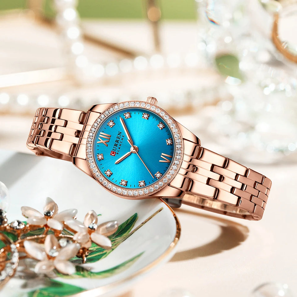 New stock! ! Women Bracelet Watches Steel belt Love Steel belt Rhinestone Quartz Wrist Watch Luxury Fashion Watch for women
