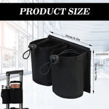 Luggage Cup Holder Travel Essentials Cup Holder Hands-Free Drink Holder with 2 Coffee Mugs Suitcase Drink Bag Travel Luggage Acc